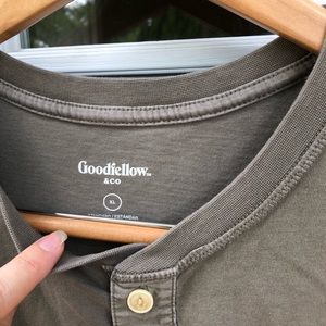 Goodfelllow & Co. Shirts - Olive Green Goodfellow Short Sleeve Henley Tee Goodfelllow & Co. Shirts - Olive Green Goodfellow Short Sleeve Henley Tee